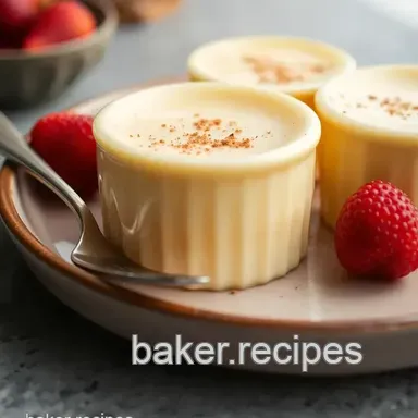 Bake Creamy Custard Delightful Dessert Recipe Card