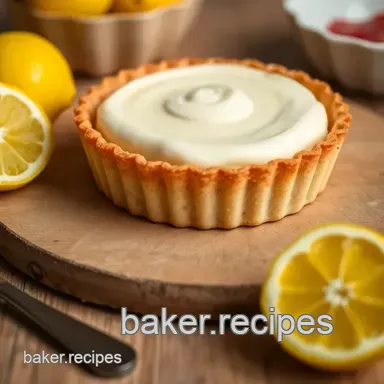 Bake Meyer Lemon Tart with Creamy Filling Recipe Card
