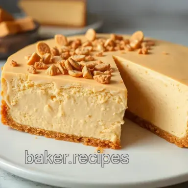 Bake Peanut Butter Butterfinger Cheesecake