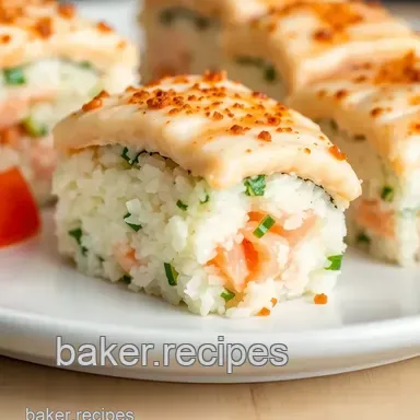 Bake Salmon Sushi Casserole Delightfully Fast Recipe Card