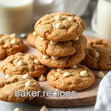 Bake Soft White Chocolate Chip Molasses Cookies Recipe Card