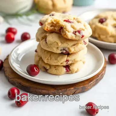 Bake White Chocolate Cranberry Cookies Recipe Card