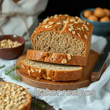 Bake Whole Wheat Oatmeal Bread Healthy Recipe Card