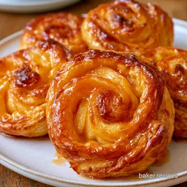 Baked Apple Roses for 12 Servings Recipe Card