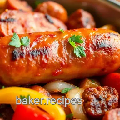 Baked Italian Sausage with Flavorful Veggies