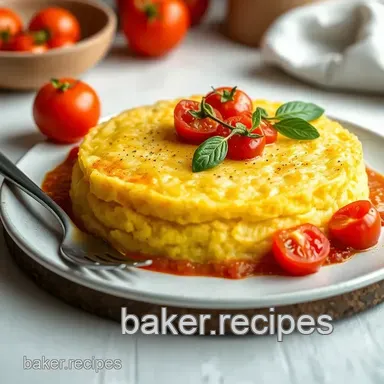 Comforting Baked Polenta with Juicy Burst Tomatoes: A Family Favorite Recipe Card