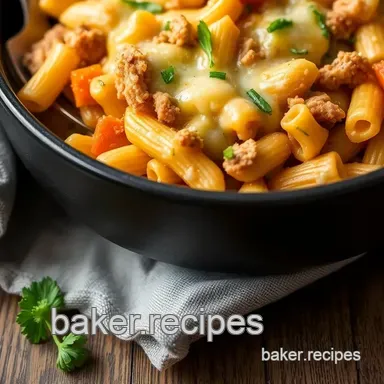 Baked Turkey Pasta with Cheesy Goodness Recipe Card