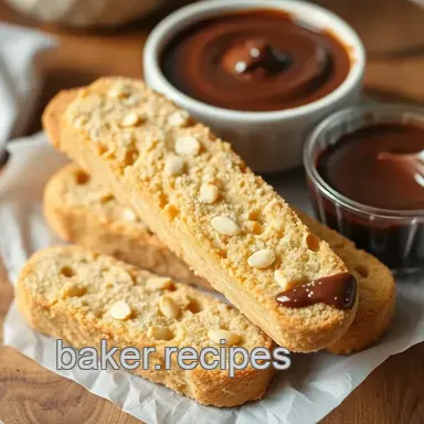 Baking Almond Biscotti with Chocolate Dip