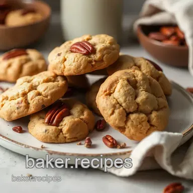 Baking Butter Pecan Cookies - Soft & Chewy Recipe Card