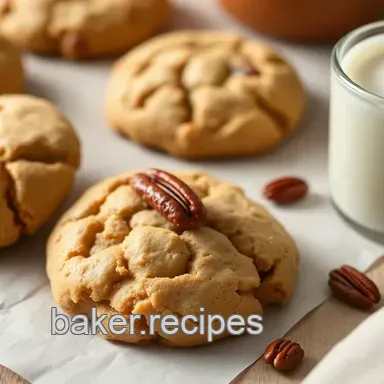 Baking Butter Pecan Cookies - Soft &amp Chewy