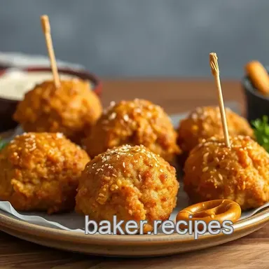 Baking Chicken Bites with Crunchy Pretzels
