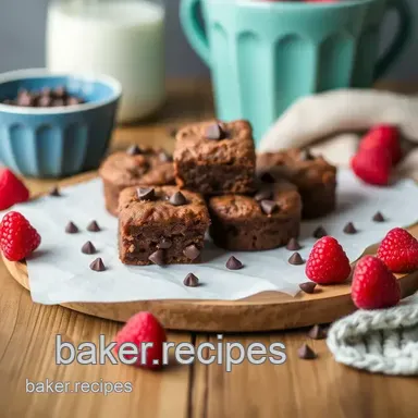 Bake Raspberry Chocolate Chip Treats Recipe Card