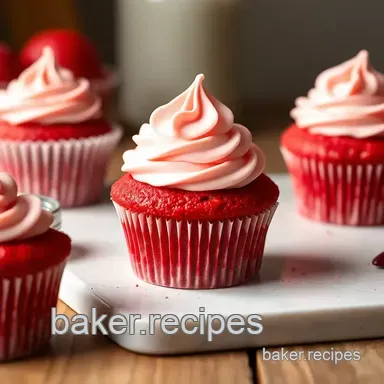 Baking Red Velvet Cupcakes Delightfully Recipe Card