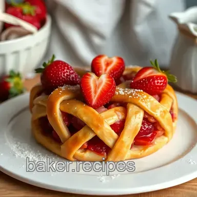 Baking Strawberry Lattice Delight