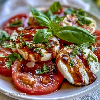 Balsamic Caprese Skewers in 25 Minutes Recipe Card