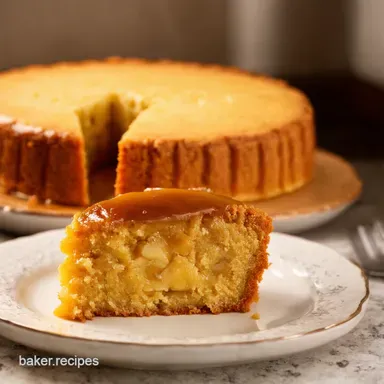 Ripe Banana Magic Banana Foster UpsideDown Cake Recipe Card