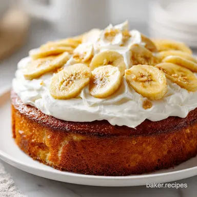 Banana Tres Leches Goodness: Silky Recipe Card