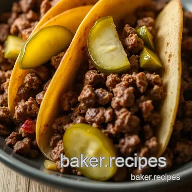 Malo's Inspired Beef & Pickle Tacos: My Weeknight Win! Recipe Card