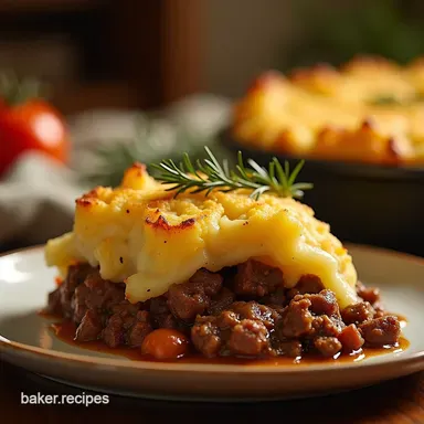 The Proper Job Cottage Pie with Herbed Potato Topping Recipe Card