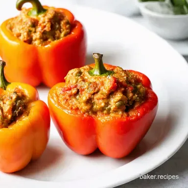 My Familys Best Italian Stuffed Peppers Recipe
