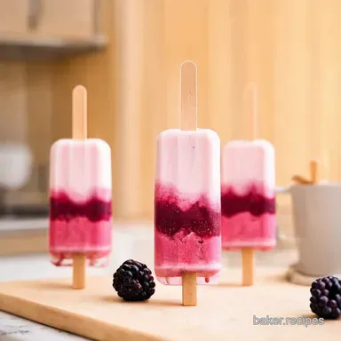 Berry Parfait Yogurt Popsicles Cool Down with Summer Recipe Card