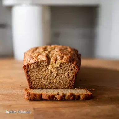 My GoTo healthy banana bread GuiltFree Delicious Recipe Card