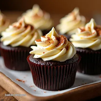 Black Bottom Bliss My Familys Cream Cheese Cupcakes Recipe Card