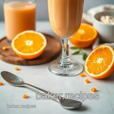 Blend Orange Smoothie with Creamy Twist Recipe Card