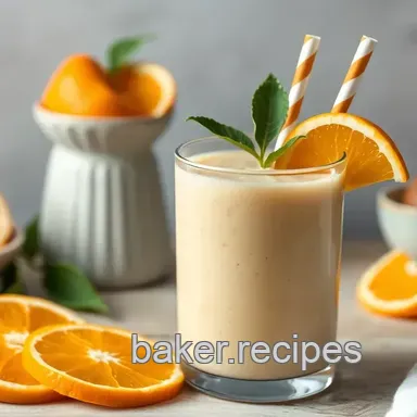 Blend Orange Smoothie with Creamy Twist