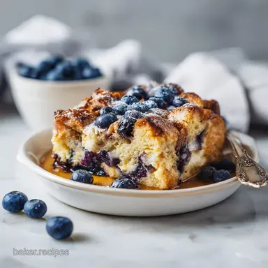Blueberry French Toast Casserole for 10
