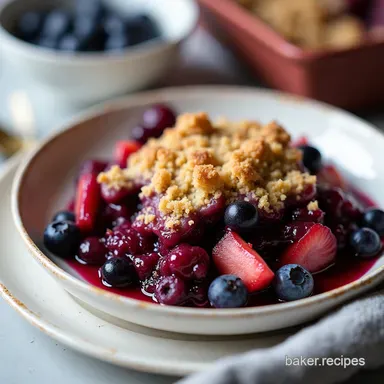 The Best Blueberry Rhubarb Crisp Recipe Easy Oat Topping