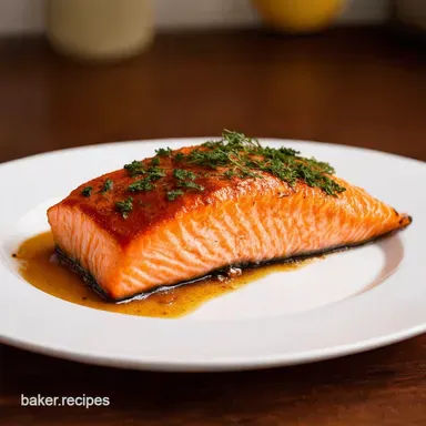Bourbon Glazed Salmon My GoTo Sweet Smoky Recipe Recipe Card