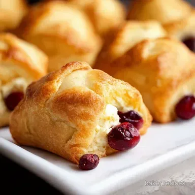 Brie Cranberry Puff Pastry Bites Easy Hors Doeuvres Recipe Card