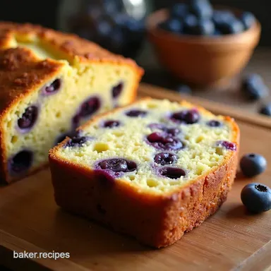Sunshine in a Slice The Best Moist Blueberry Bread Recipe Card