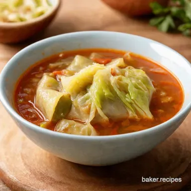 Easy Cabbage Roll Soup Unstuffed Comfort in a Bowl Recipe Card
