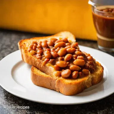 Cheesy Baked Beans Sausage Toast Proper Cheap Recipes Recipe Card