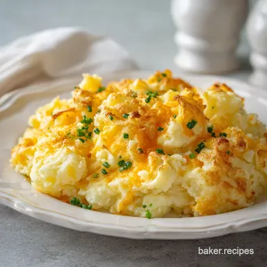 Cheesy Potatoes Funeral Potatoes Recipe: Baked Recipe Card