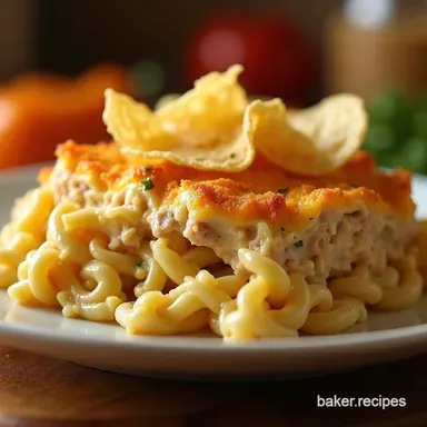 The Best Tuna Noodle Casserole with Potato Chips Recipe Recipe Card