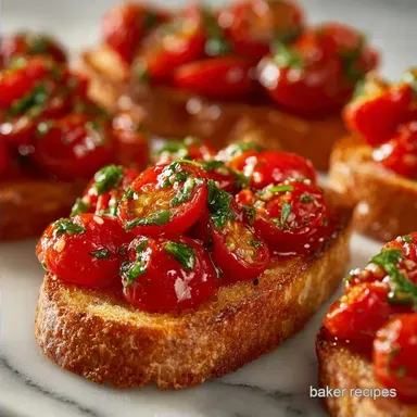 Cherry Tomato Bruschetta in 40 Minutes