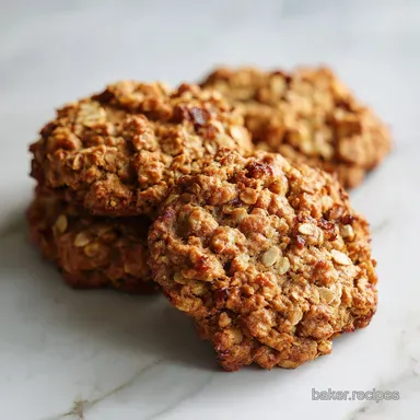 Apple Oatmeal Cookies: Chewy and Spiced with Buttered Edges Recipe Card