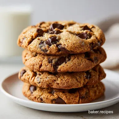 Giant Chewy Chocolate Chip Cookies28 in 27 Minutes Recipe Card