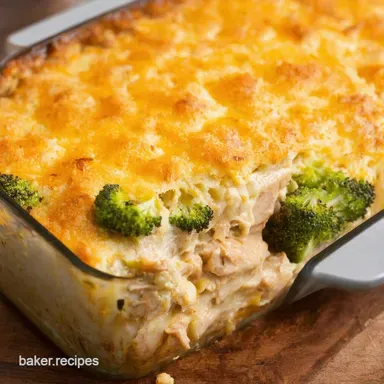 Chicken Broccoli Casserole Cheesy Comfort Food Bliss Recipe Card