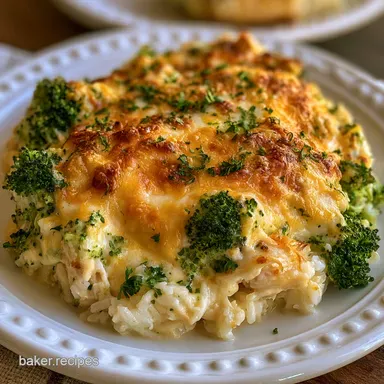 Chicken Broccoli Casserole: Creamy Recipe Card