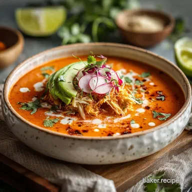 Chicken Enchilada Soup Recipe in 30 Minutes Recipe Card