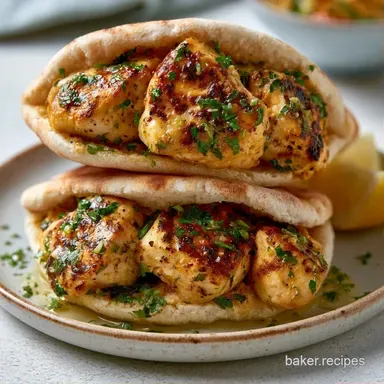 Chicken Pita Pocket in 25 Minutes Recipe Card