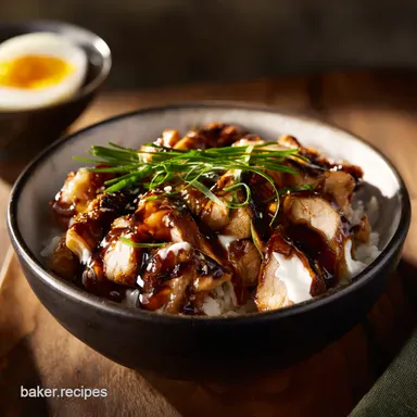 Chicken Teriyaki Donburi: Quick & Easy Japanese Recipes! Recipe Card
