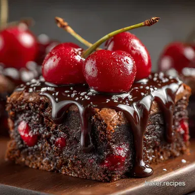 Easy Chocolate Cherry Dump Cake My Lazy Baking Secret Recipe Card