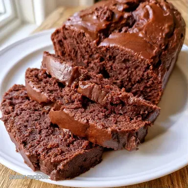Chocolate Zucchini Loaf Cake for 8 Recipe Card