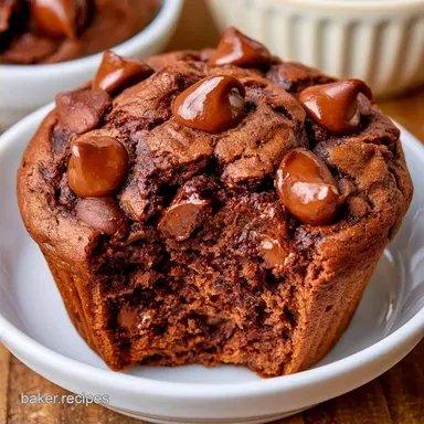 Chocolate Zucchini Muffins for 12
