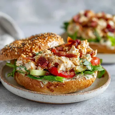 California BLT Chopped Bagel Recipe for 2 Recipe Card